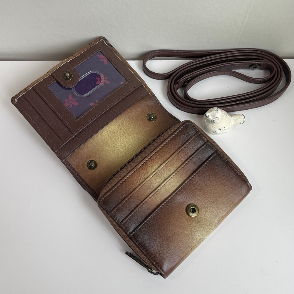 Anuschka RFID Genuine Leather Wallet Crossbody - Picture 7 of 16